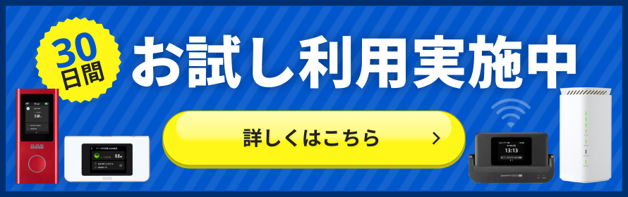 30日間お試し利用実施中